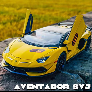 1:24 MINIAUTO LAMBORGHINI AVENTADOR SVJ 63 ALLOY DIECAST MODEL